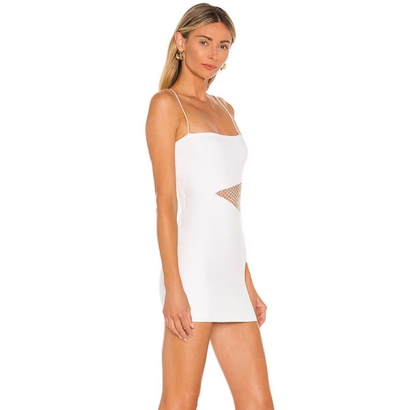 SuperDown CIA MINI DRESS IN WHITE Size Medium - Picture 4 of 5